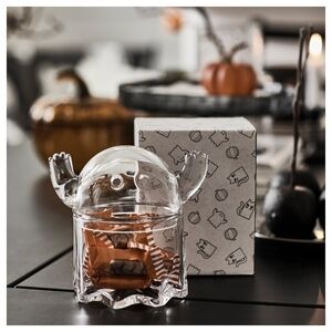 IKEA Clear Glass Ghost Jar